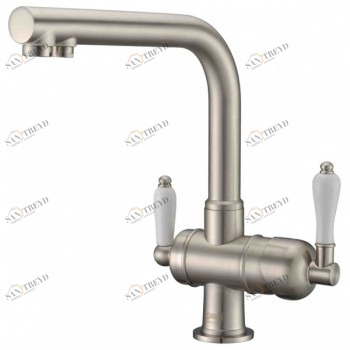 Zorg ZR 328 YF Nickel Смеситель для кухни Zorg 310х225 