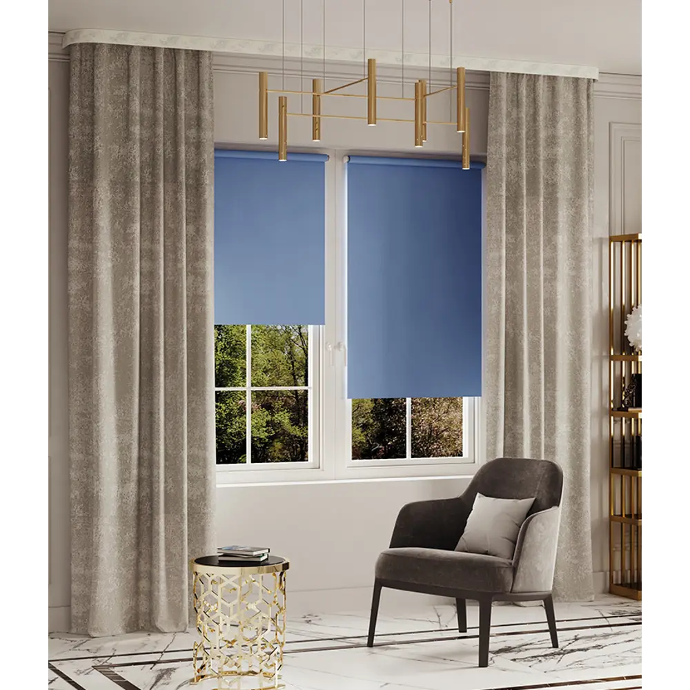 Карниз трехрядный Стоун 240 см пластик цвет бетон DOMLEGRAND STLM-2104959 - Вид №3