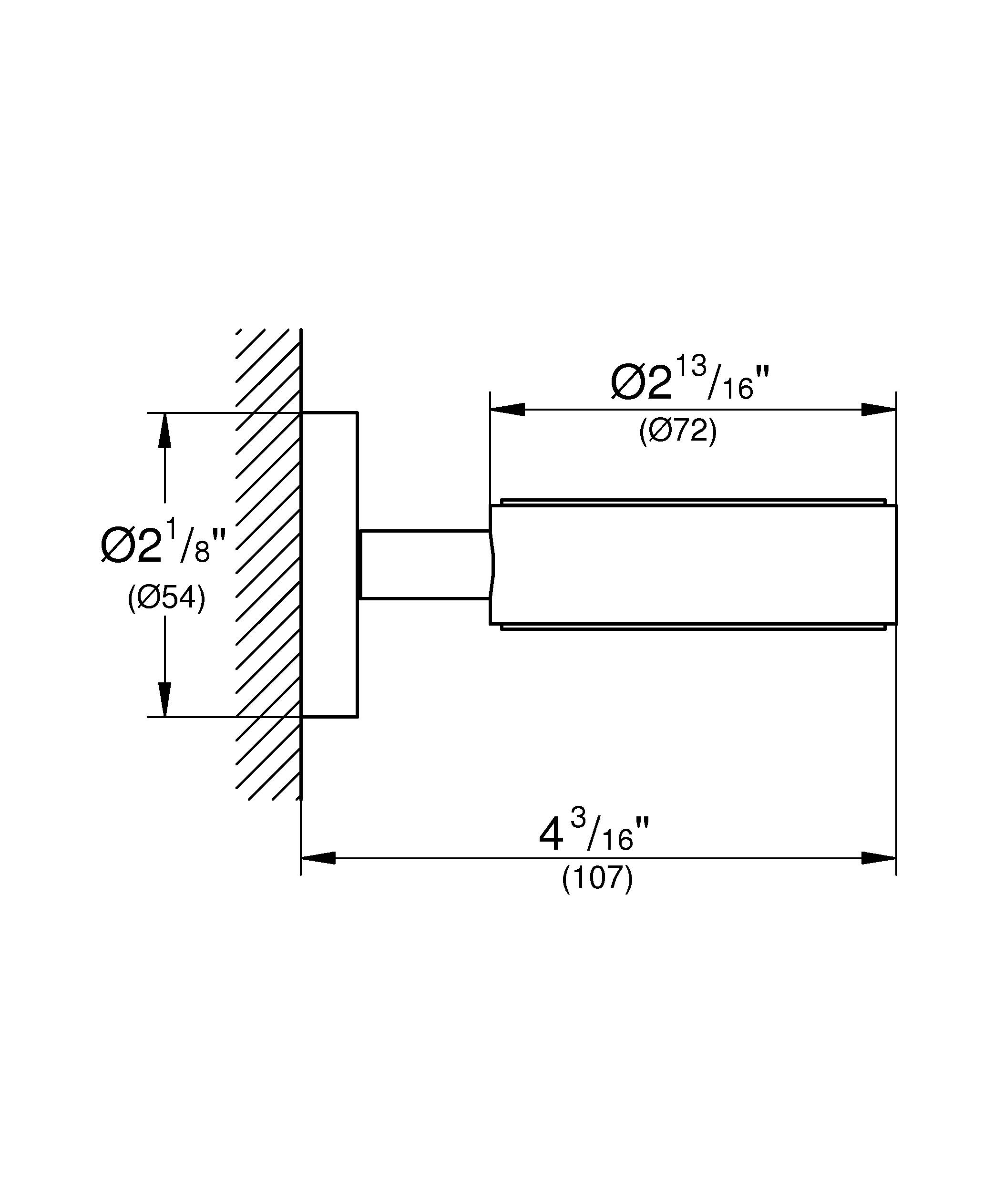 Держатель GROHE Essentials, никель глянец (40369BE1) - Вид №1