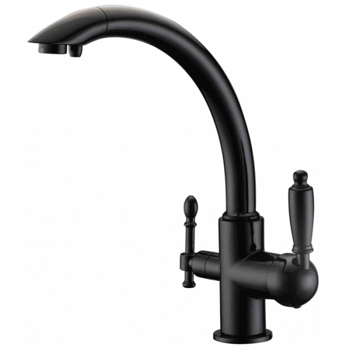 Zorg ZR 314 YF-33 Black Смеситель для кухни Zorg 325х230 мм  - Вид №1