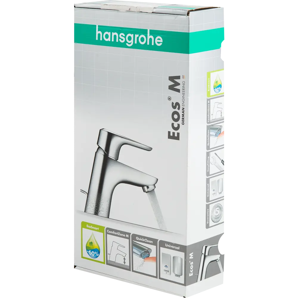 Смеситель для раковины Hansgrohe Ecos однорычажный цвет хром 12824058 STLM-2108903 - Вид №3