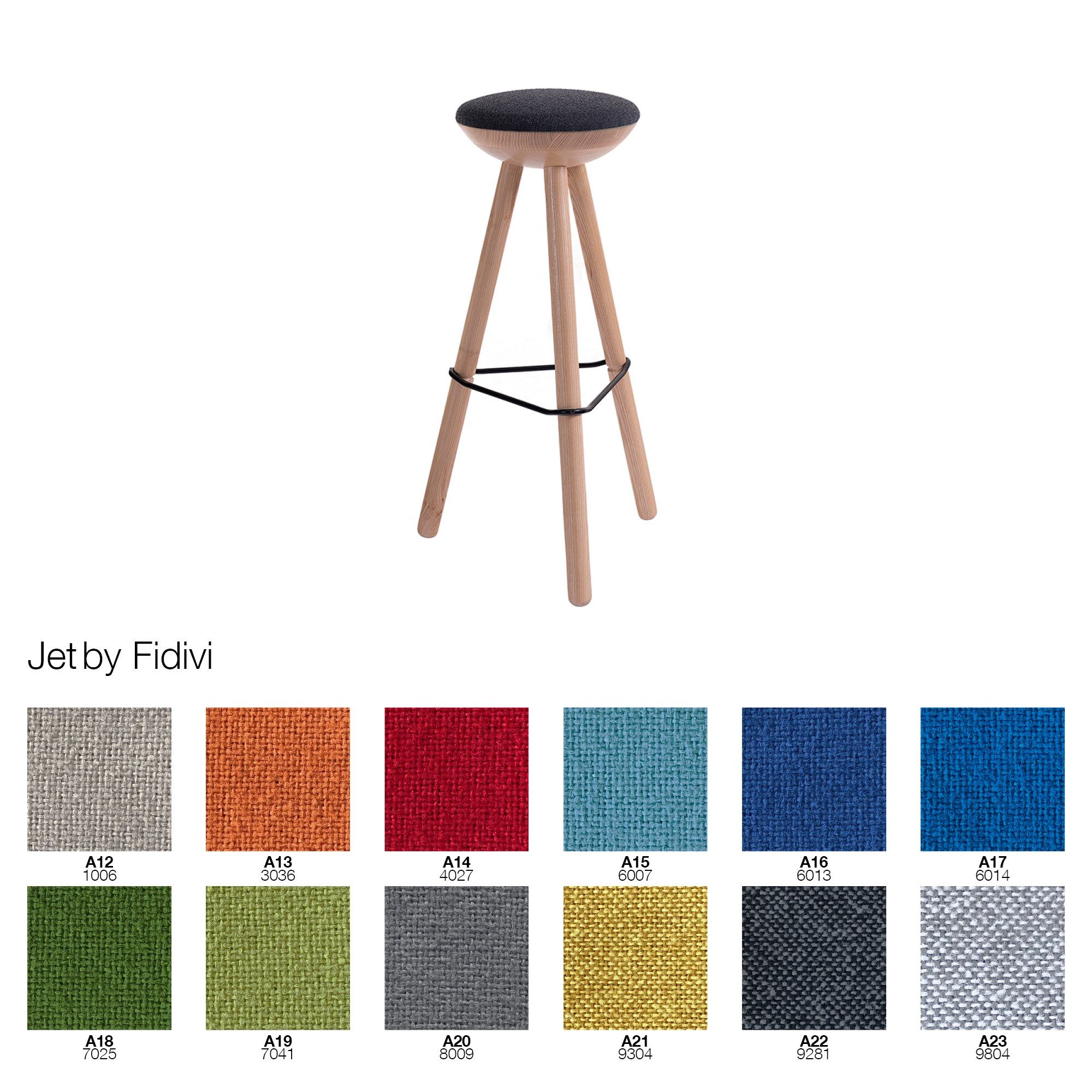 Деревянный табурет с подставкой для ног Askia TRIBUT ARCH-00075452 - Вид №6