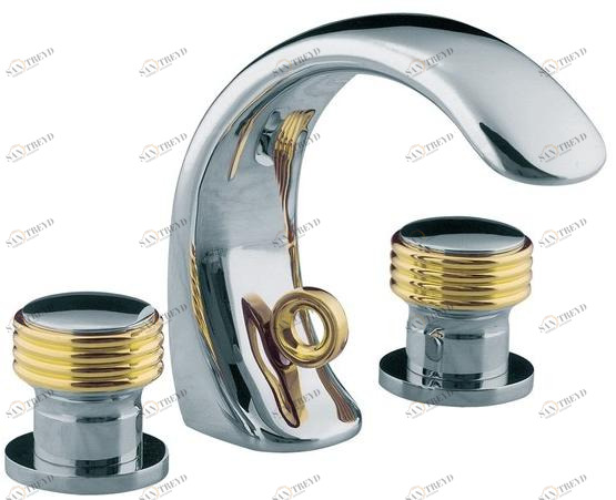 rvb Смеситель для раковины на 3 отверстия Amboise 4034.--.45