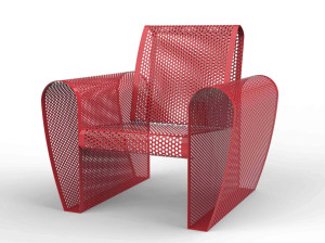 Наружное сиденье из оцинкованной стали