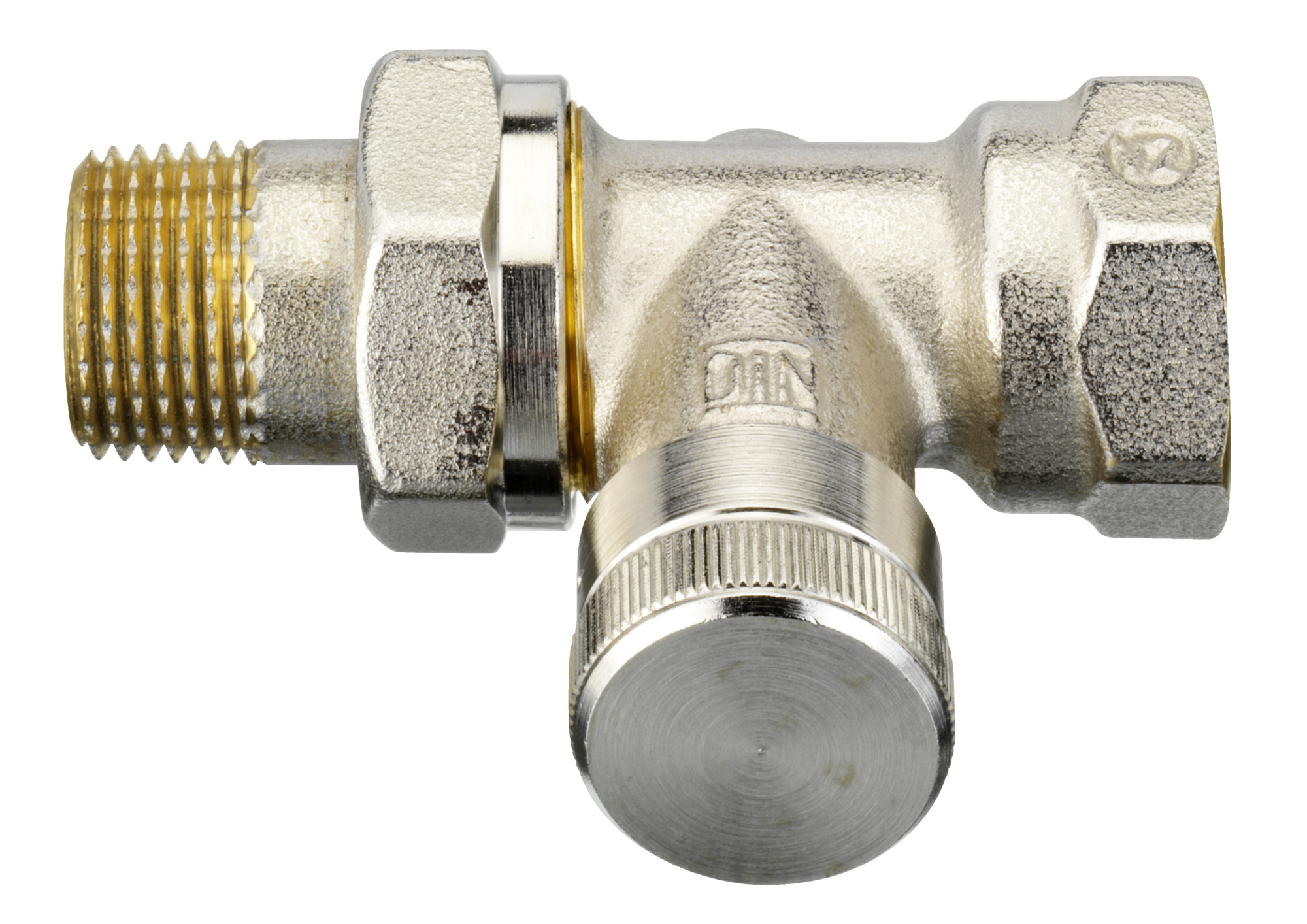 Danfoss Клапан RLV для бокового присоединения к радиатору RLV-CX Клапан запорный Ду 15, угл., хром 003L0273  - Вид №7