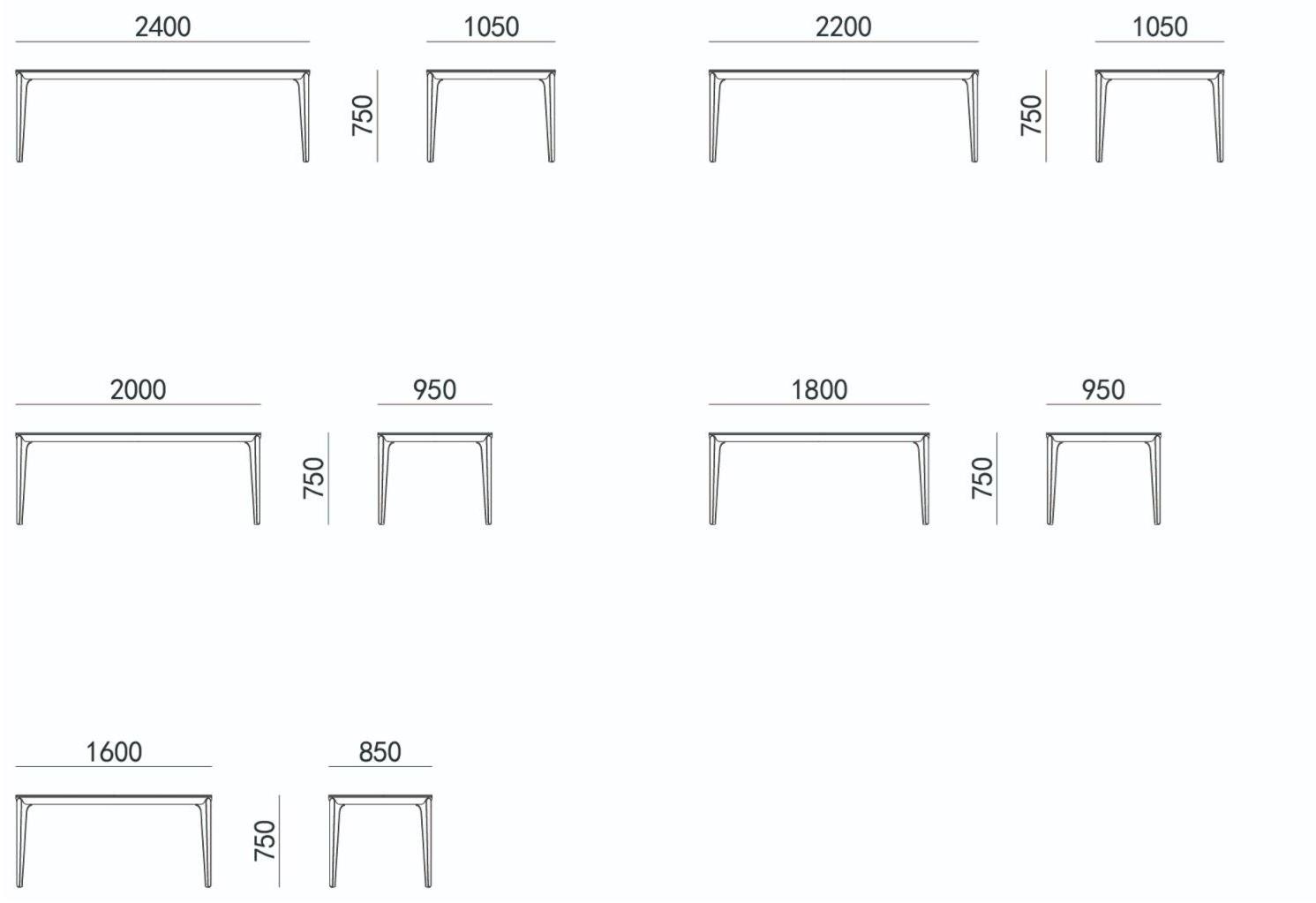 HC28 Cosmo Прямоугольный обеденный стол из мрамора калакатта Oskar J16 - Вид №1