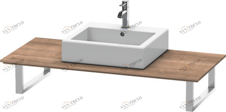 XL025C07373 Консоль для накладных раковин и встраиваемых умывальников, для пристенного варианта X-Large #XL025C 550 мм Тичинская вишня Duravit