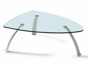Rolf Benz Низкий стол из стали и стекла