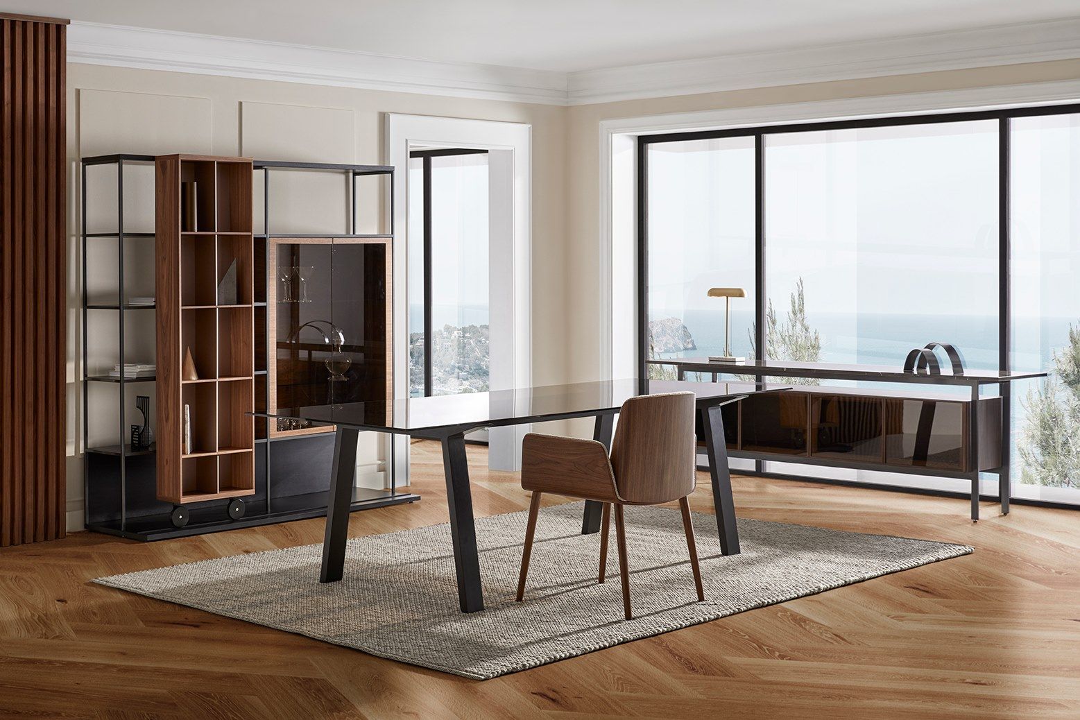 Книжный шкаф из МДФ на колесах Punt Literatura ARCH-00064312 - Вид №6