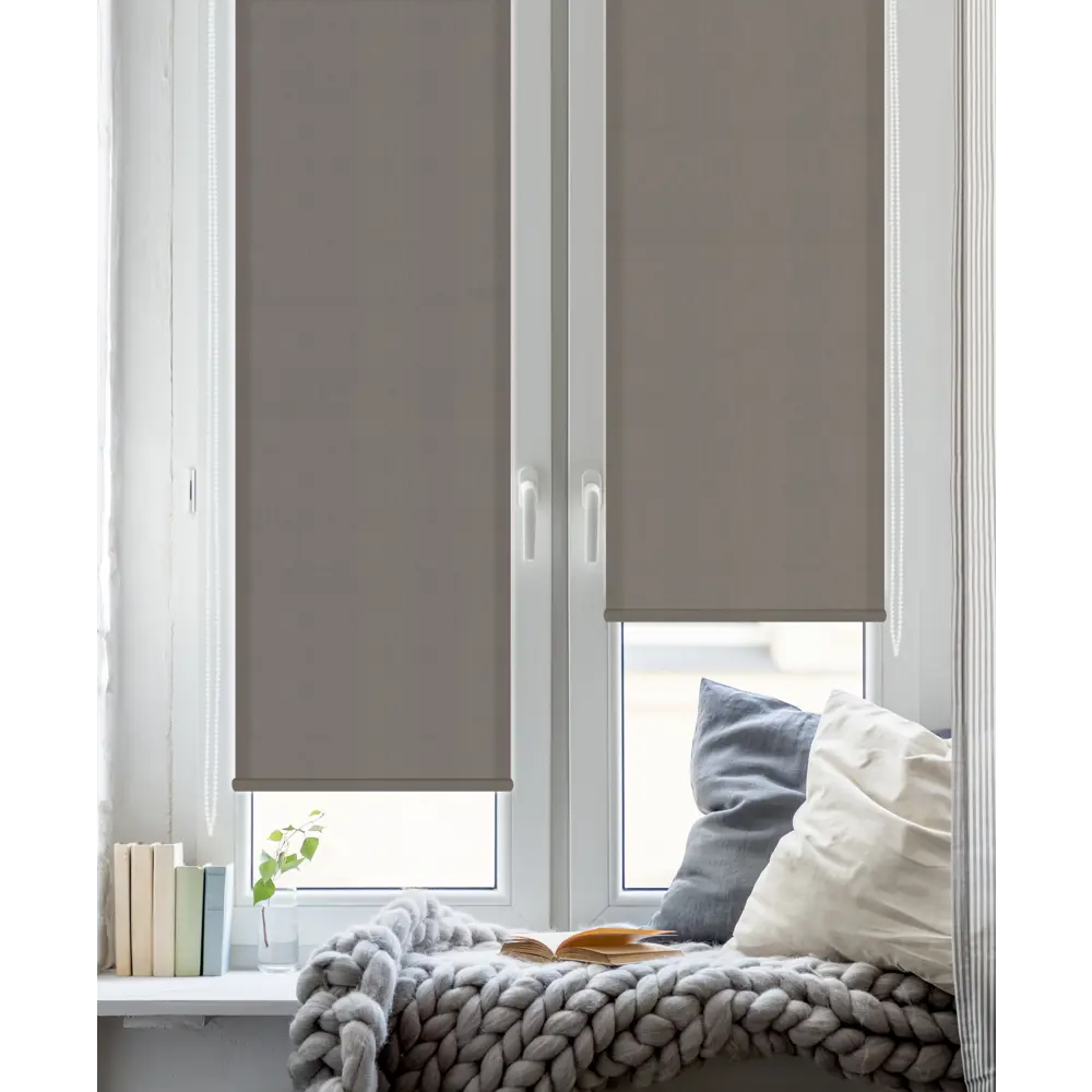 Штора рулонная Inspire Шантунг 50x160 см коричневая 82807417 STLM-2124459 - Вид №5
