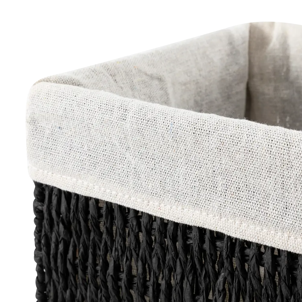 Корзина плетен 20X20X20 см черн Konsensa STLM-2192617 - Вид №3