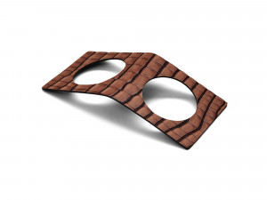 98242 CROCO cognac кольцо для cалфетки 6х14см, набор 2шт;LIND DNA