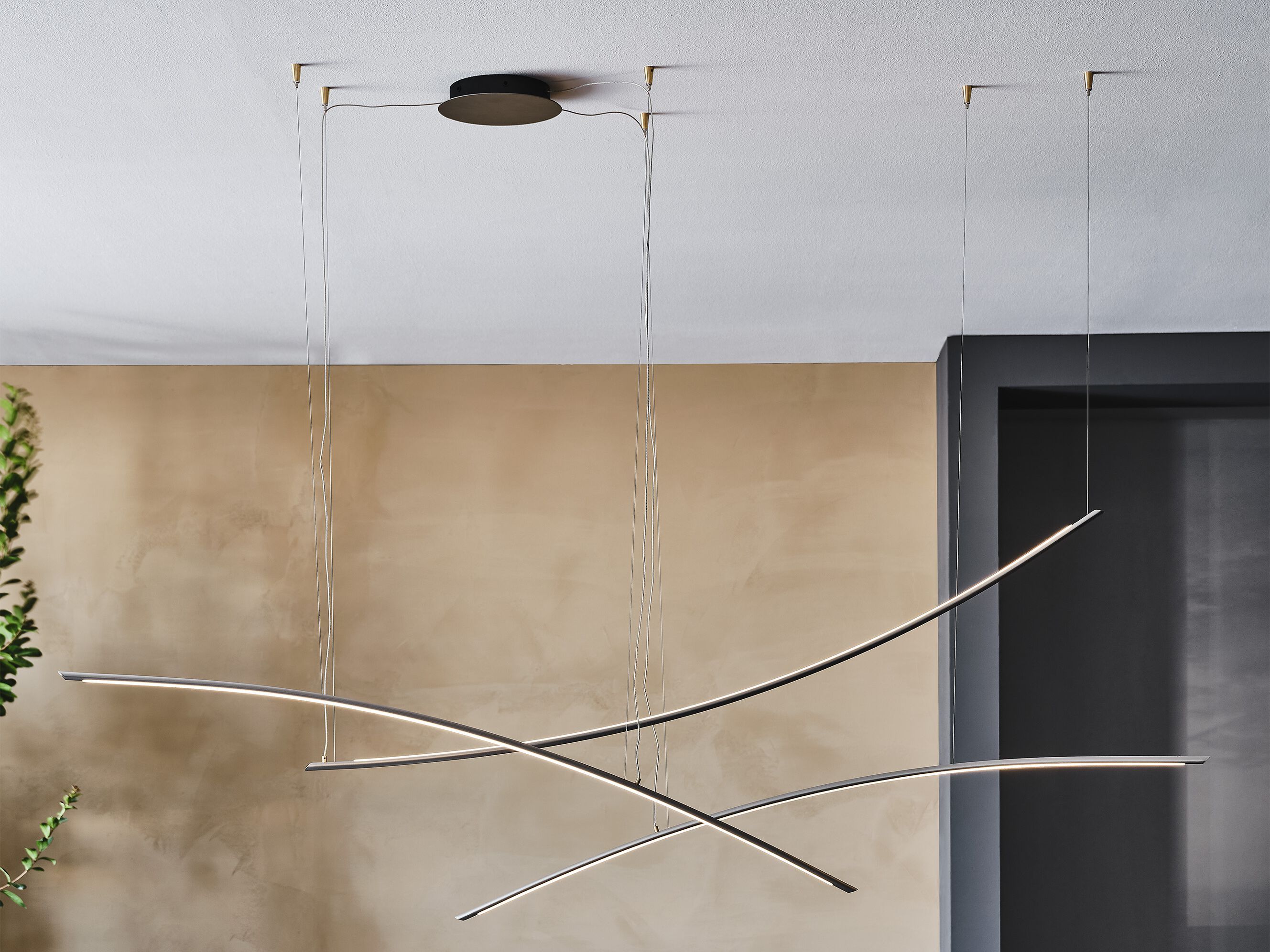 Стальной подвесной светильник Cattelan italia KATANA ARCH-00044191