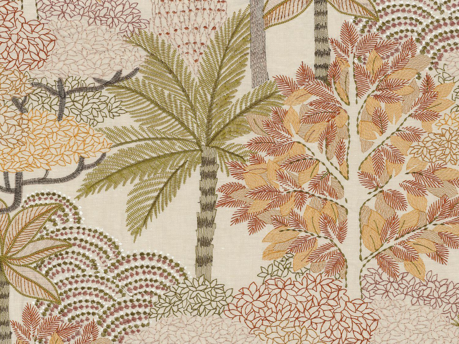 Вискозная ткань с графическим рисунком Casamance Voyage Imaginaire ARCH-00077789