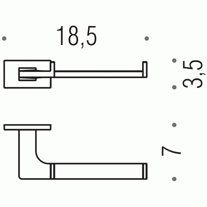 B1608.NM B1608 NM Держатель туалетной бумаги (чёрный) COLOMBO LOOK Colombo Design - Вид №2