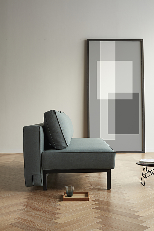 Диван Sly с подушками и серыми ножками, зеленый Innovation Living SLY518 - Вид №3