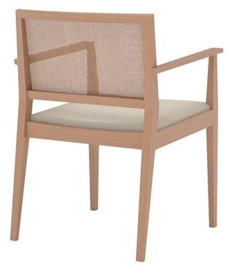 Andreu World Мягкое плетеное кресло с подлокотниками Manila So2133 - Вид №1