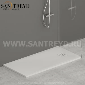 DR14070501 Душевой поддон 140х70 см цвет Белый бархат Globo DOCCIASMART Италия