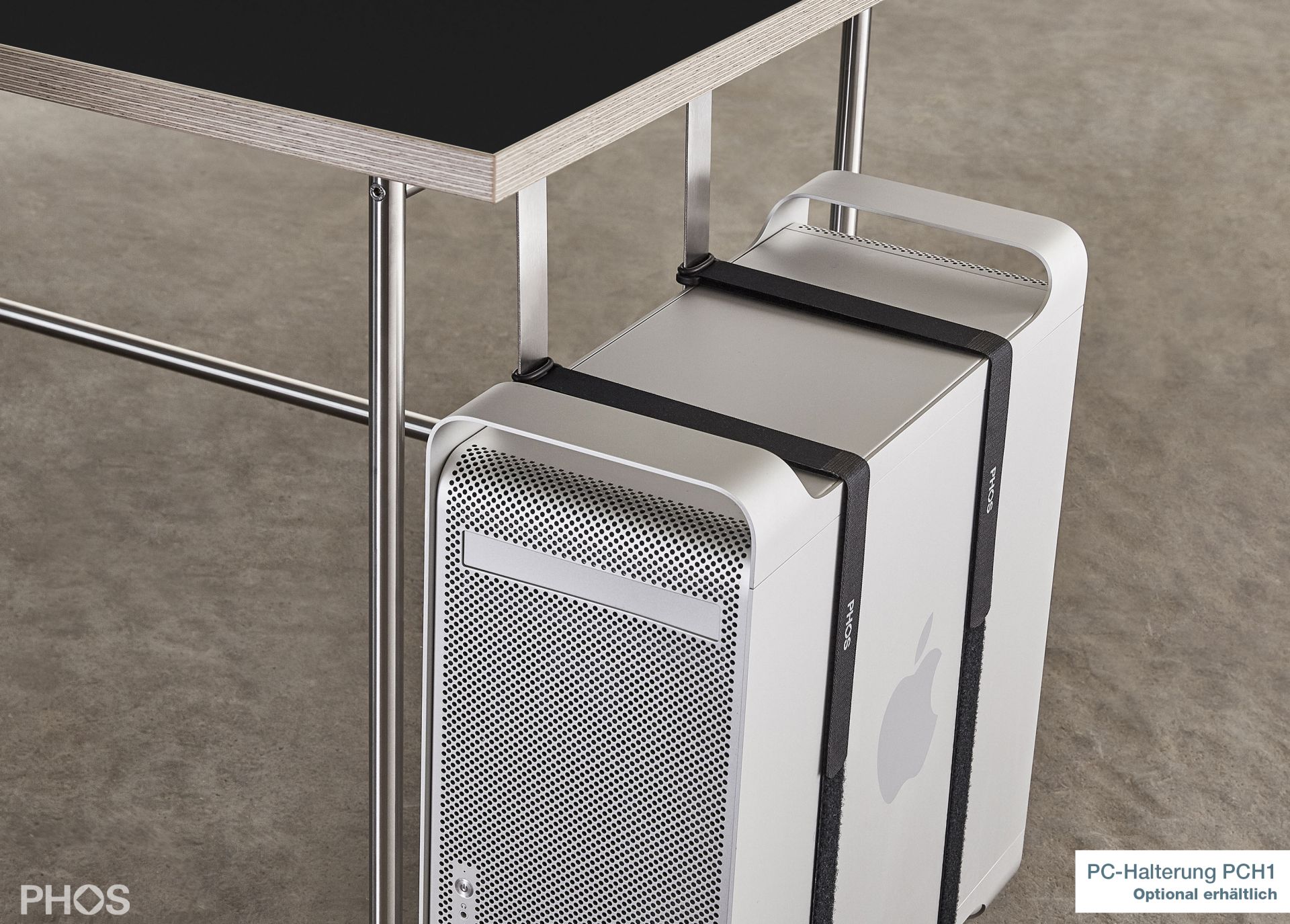 KATI-S1-160x80-MS Карлсруэ стол - письменный стол - черный - 160 х 80 х 75 см. PHOS  - Вид №5