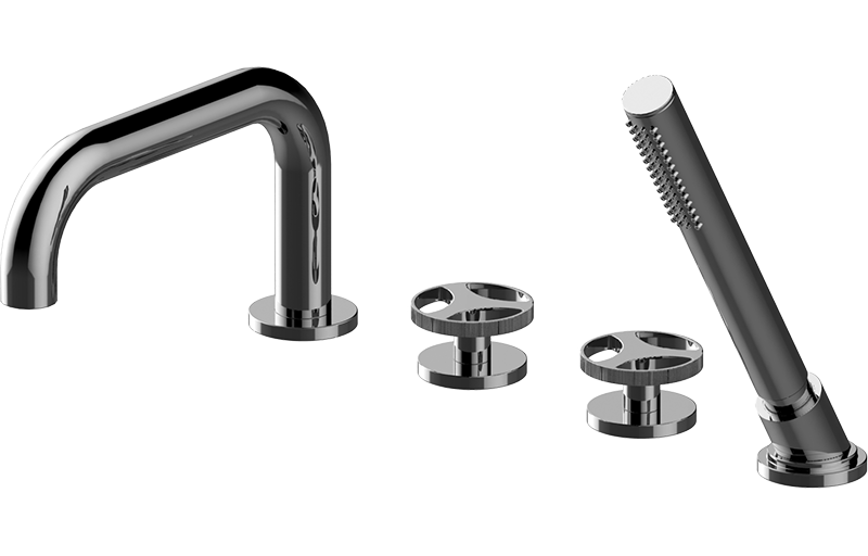 E-11459-C19B Прогрессивный смеситель для ванной с душевым комплектом GRAFF Harley