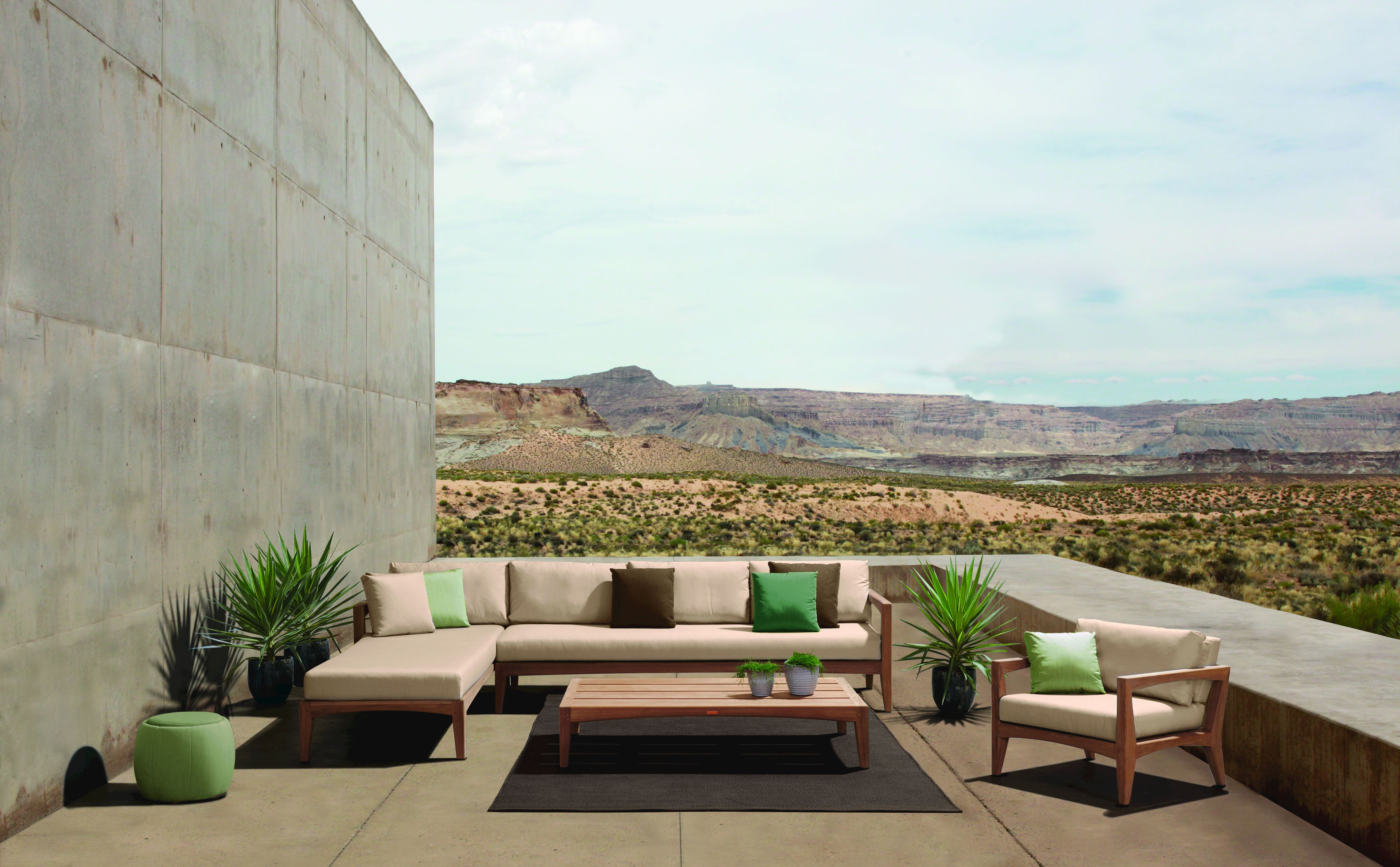 3-местный тканевый садовый диван Royal Botania Zenhit lounge ARCH-00021014 - Вид №3