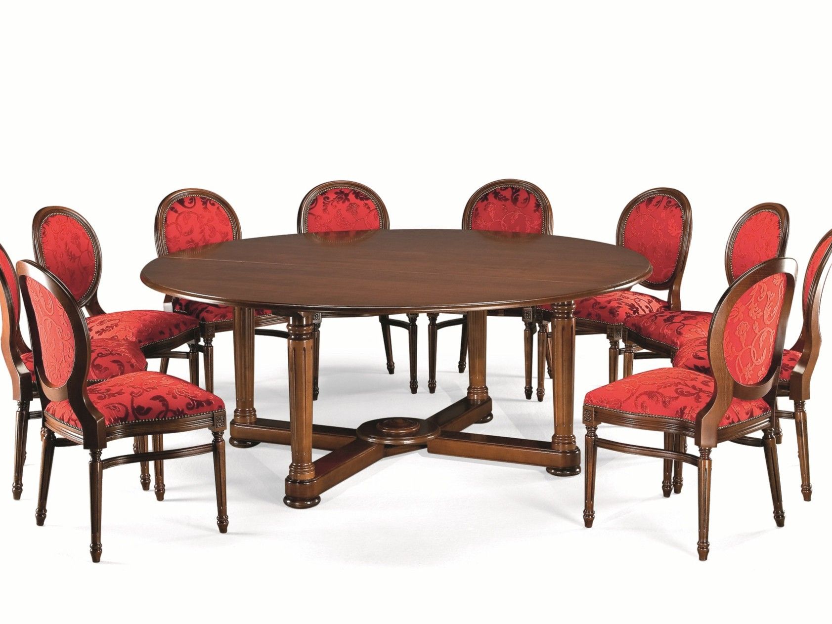 Круглый складной деревянный обеденный стол SCAPPINI & C 35TH ANNIVERSARY 339 ARCH-00079767