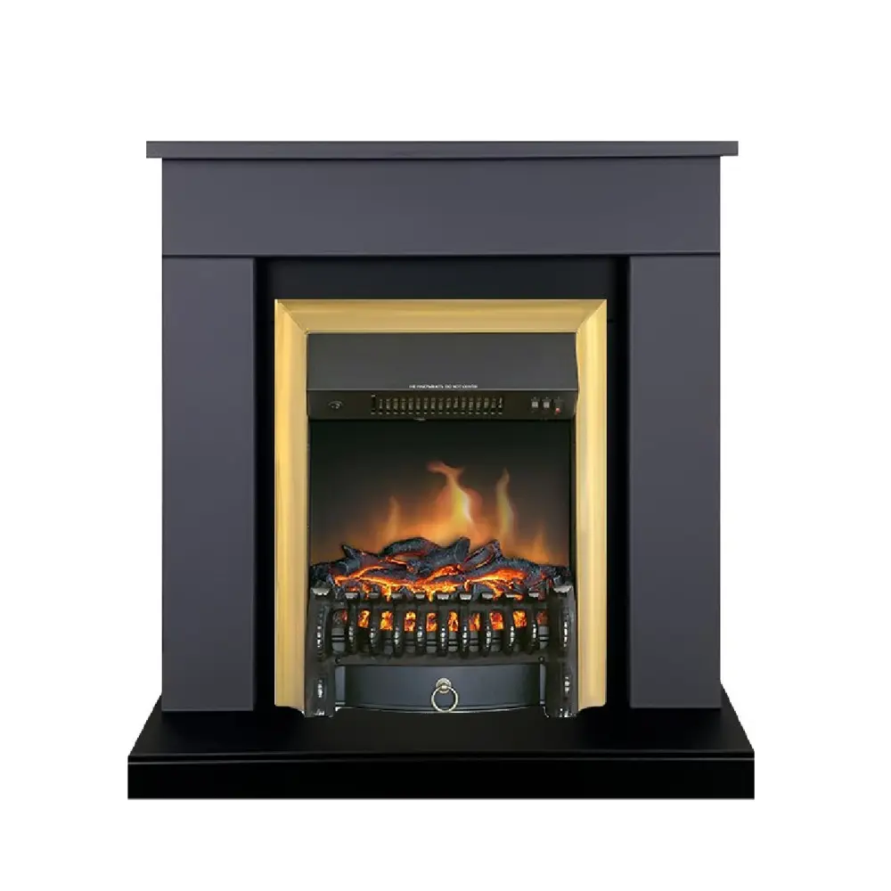 Каминокомплект Royal Flame Bergen STD SFT разборный Fobos FX Brass 1.5 кВт цвет серый графит 89396824 STLM-2175263 