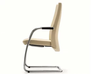 Ares Line Консольное кожаное кресло с подлокотниками Trendy family