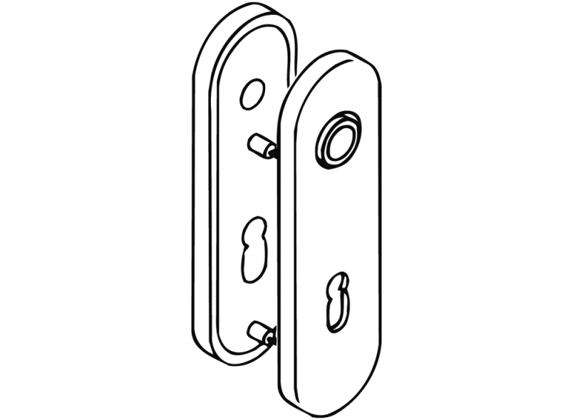 230.20PBRLN короткая пластина (р-техник) HEWI Komponenten | Ersatzteile  - Вид №2