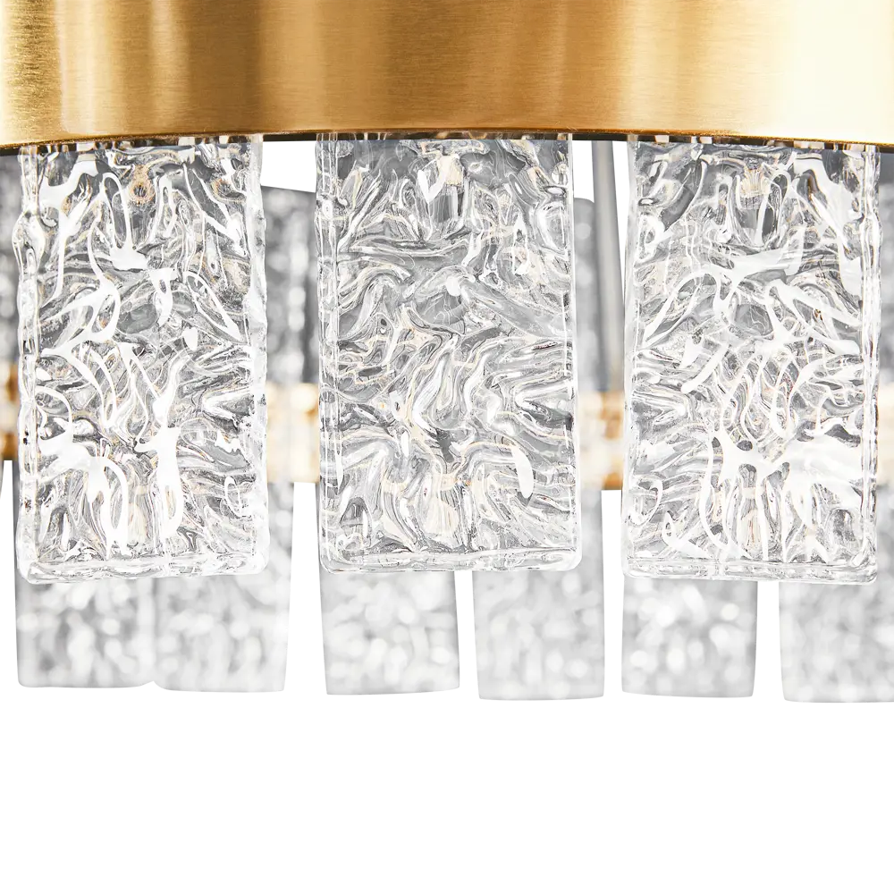 Люстра De City Бриз 6 с хрустальными пластинами и ПДУ 89379444 STLM-1377269 - Вид №9