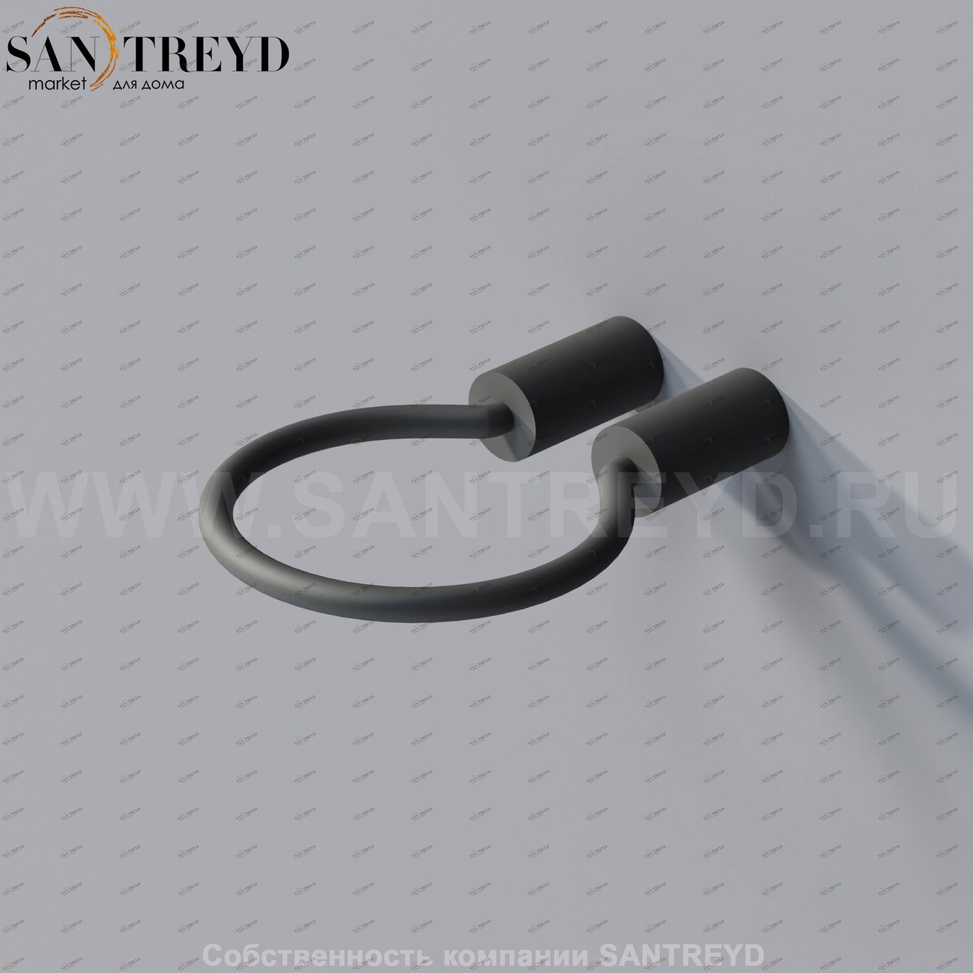 Agape BUCATINI Полотенцедержатель черный ABUC0169EB