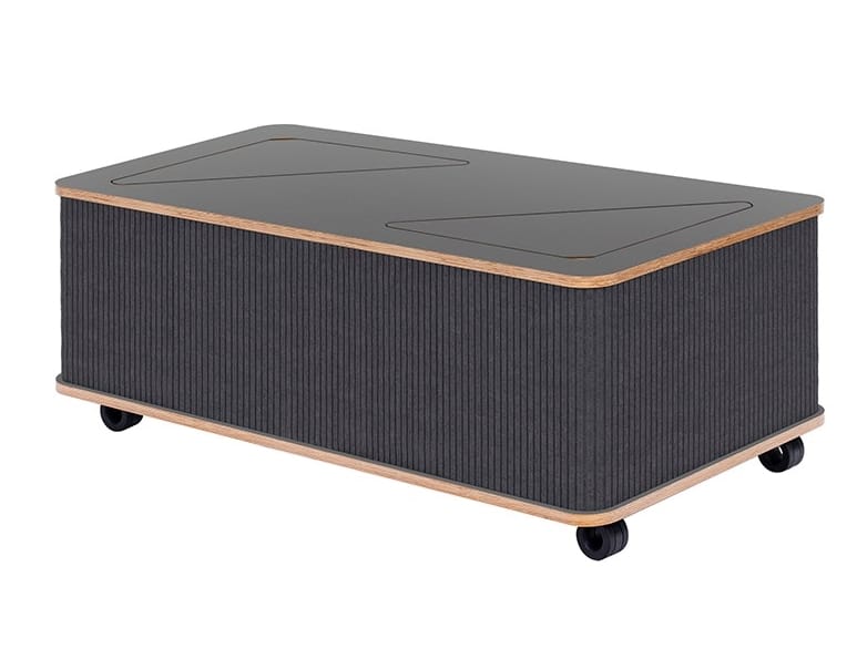 Низкий журнальный столик из войлока с колесами Askia THE CATCHER ARCH-00043317 - Вид №7