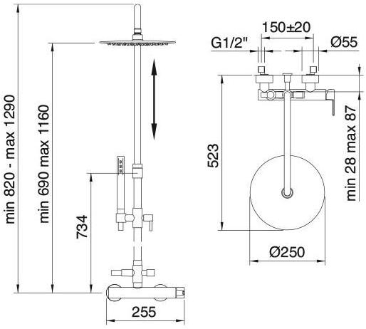 Rubinetterie Treemme Time_out  5160_tl  - Вид №1