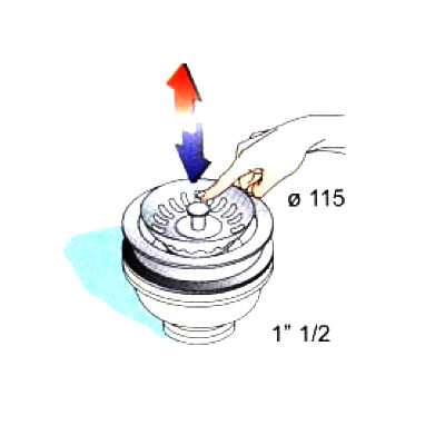 Слив для кухонной мойки MIGLIORE Ricambi ML.RIC-10.107RA D 90 см, медь ML.RIC-10.107.RA - Вид №2