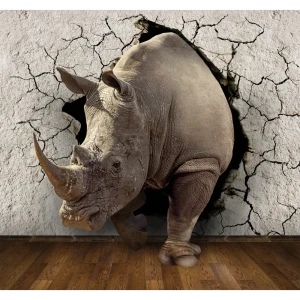 Фотообои 3D Flizart «Носорог» флизелиновые 300x280 см L11-860