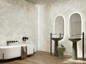 Пол / керамогранит с мраморным эффектом