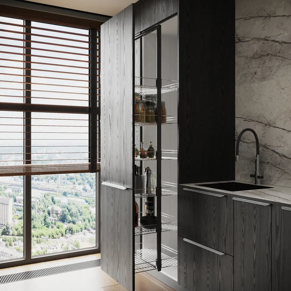 Фасад кухонный KONSENSA Канск черный 40×77 см с текстурой дерева 89423362 STLM-1576570 - Вид №8