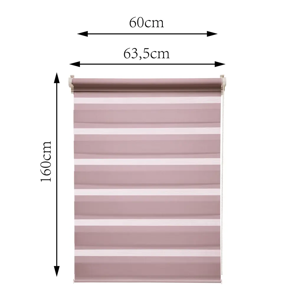Штора рулонная день-ночь Inspire Peter 60x160 см сиреневая Santal 4 82691054 STLM-2150006 - Вид №2
