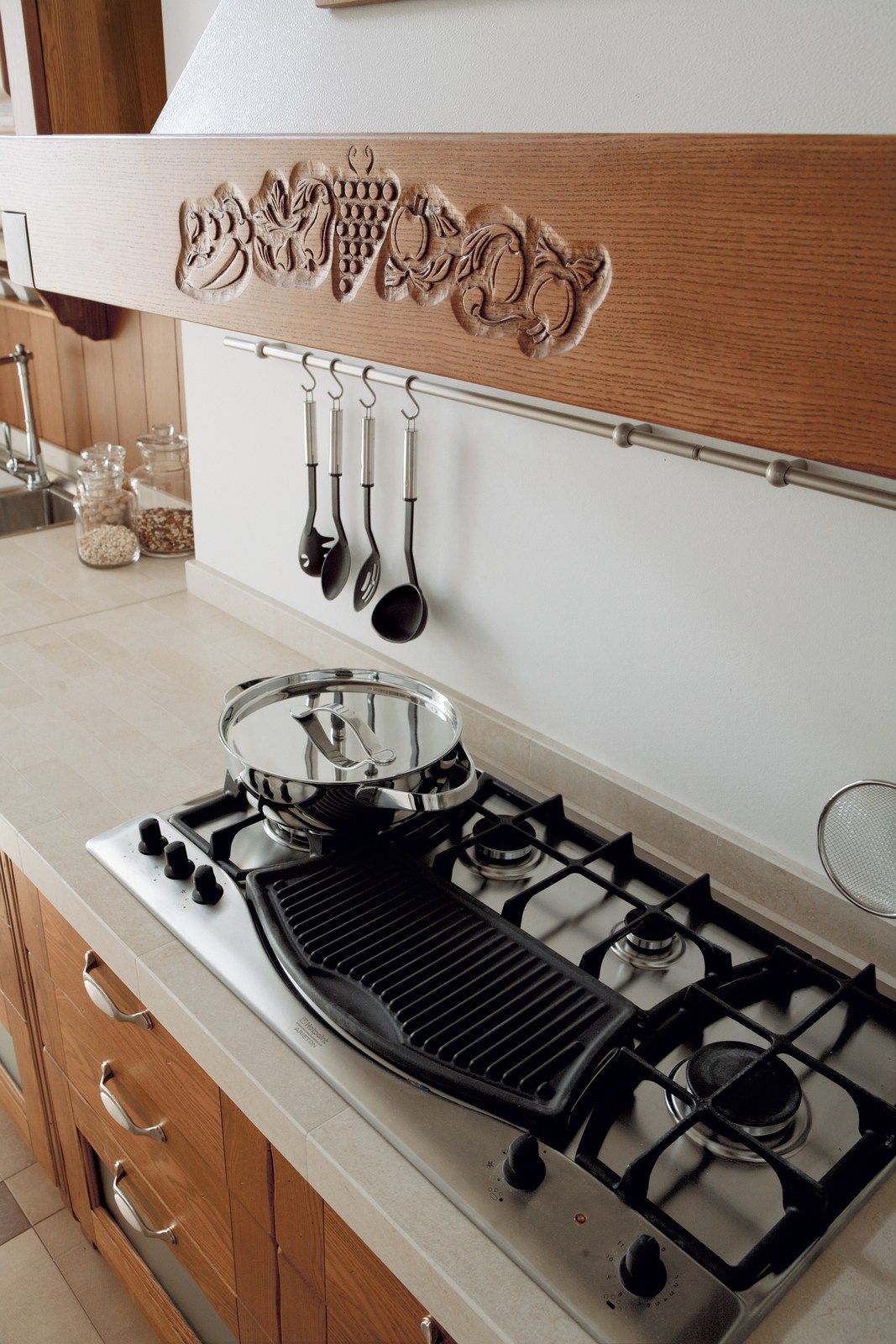 Линейная секционная кухня из ясеня Floritelli Cucine ARCH-00074128 - Вид №2