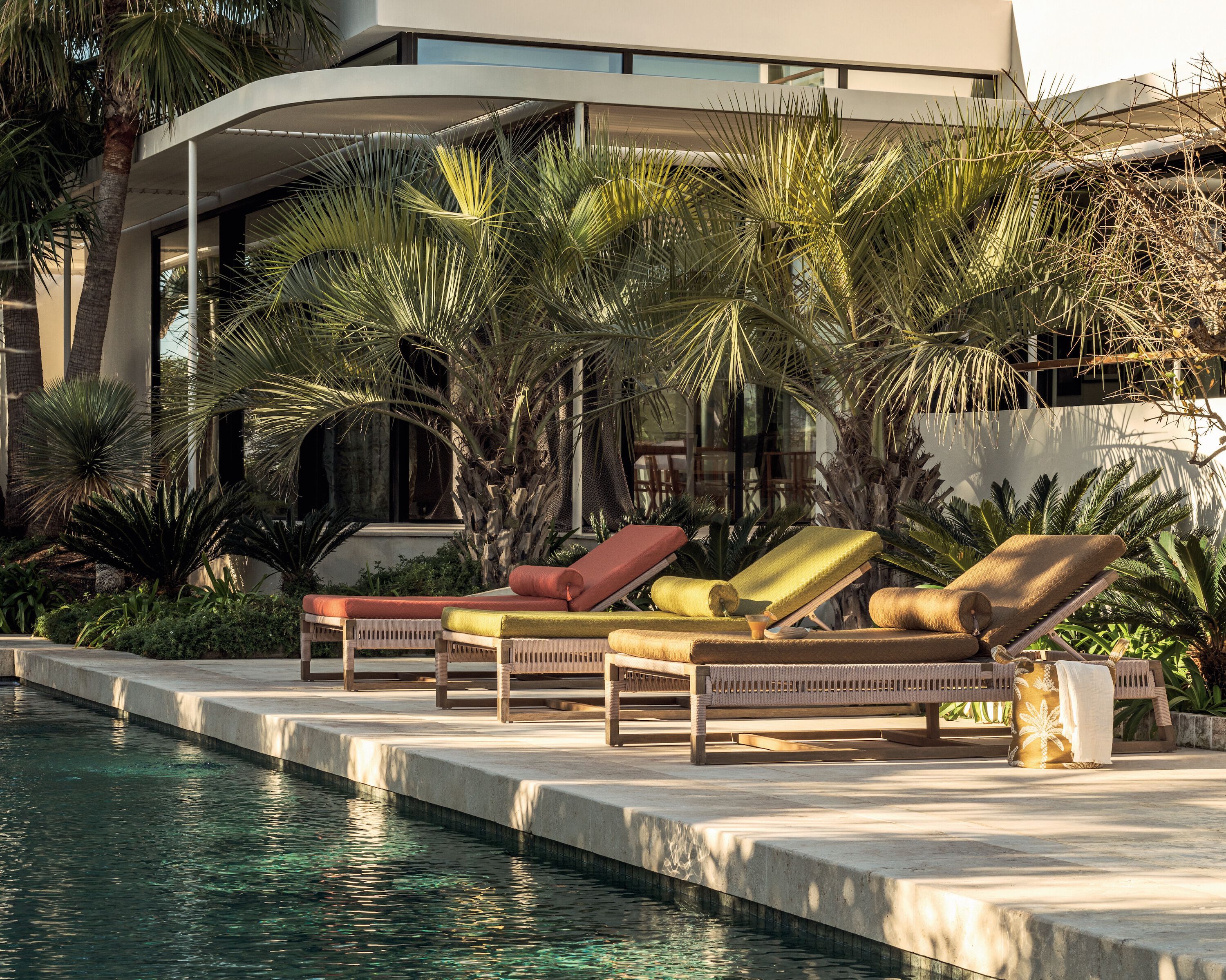 Жаккардовая ткань с цветочным рисунком Élitis Venice Beach ARCH-00141775 - Вид №5