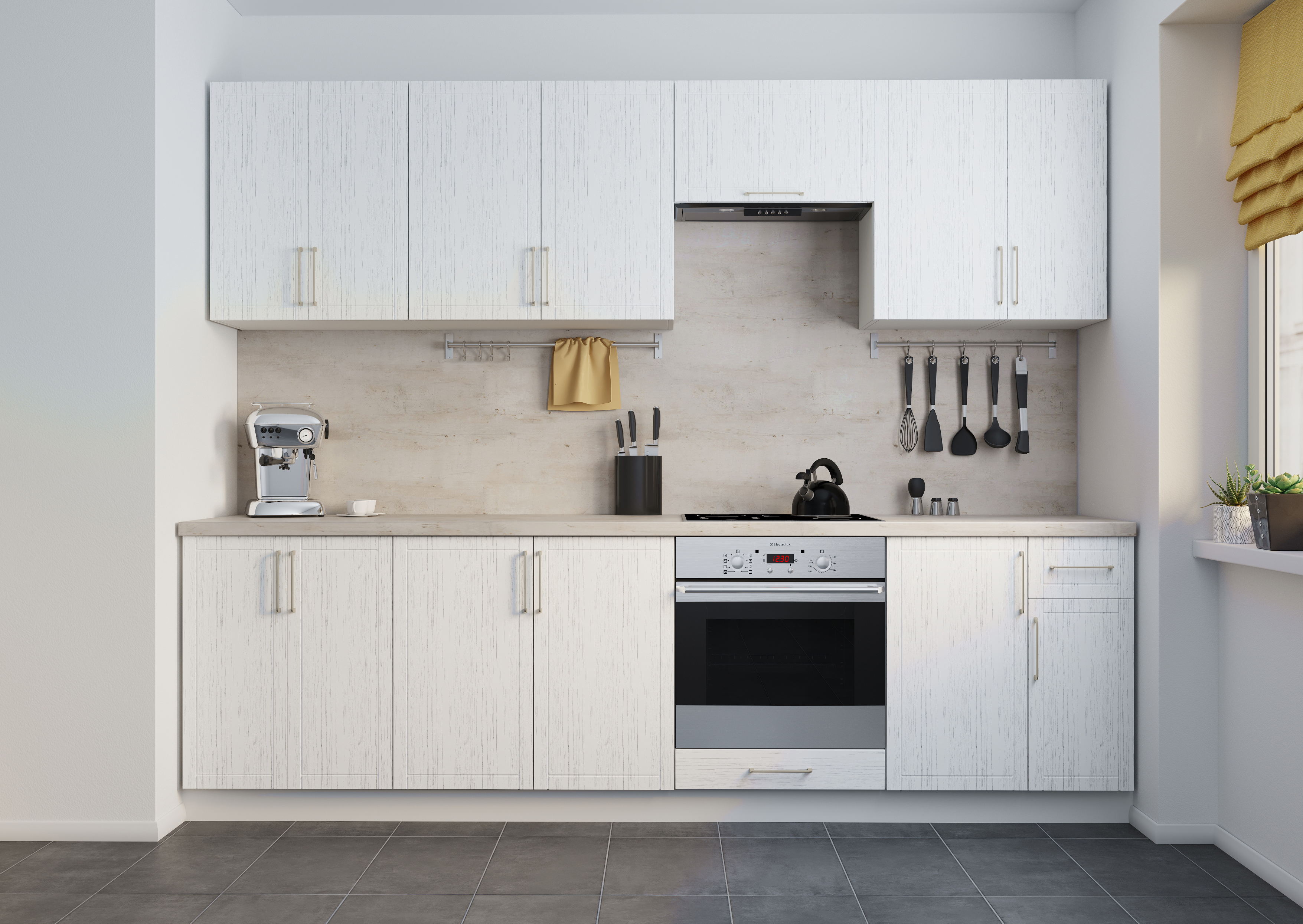 DELINIA Агибель - напольный шкаф с тремя ящиками для современной кухни 86844325 STLM-0071981 - Вид №4