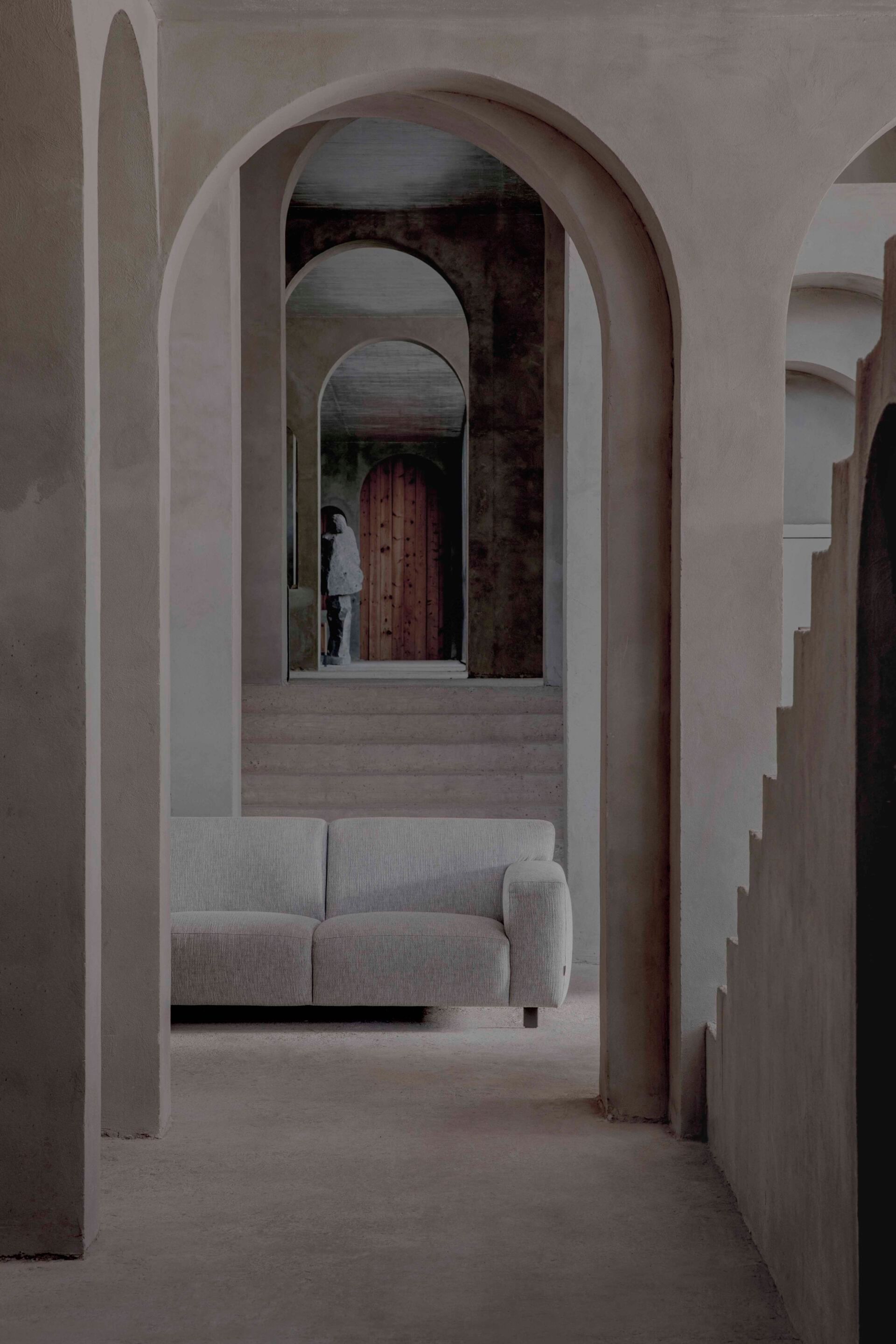 3-местный тканевый диван Pilma талия ARCH-00110529 - Вид №1