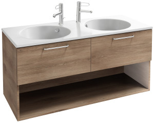 EB2555-R5-N14 Тумба для столешницы, 2 ящика/1 ниша, хромированная ручка JACOB DELAFON ODÉON RIVE GAUCHE