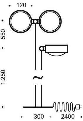 Top Light Регулируемый металлический торшер с гибким кронштейном sun-id-1435334 - Вид №6