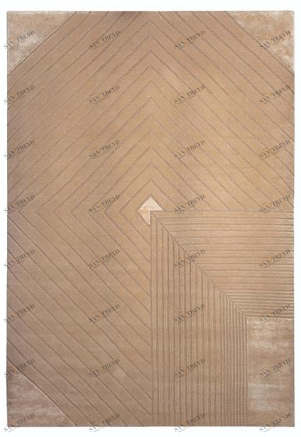 Turri Ковер ручной работы из шерсти и шелка в полоску Zero sun-id-1372155