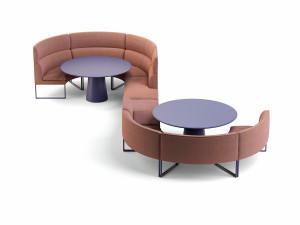 Модульная скамья из ткани