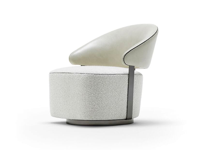 Вращающееся кресло из ткани и кожи CEPPI Evergreen ARCH-00057334