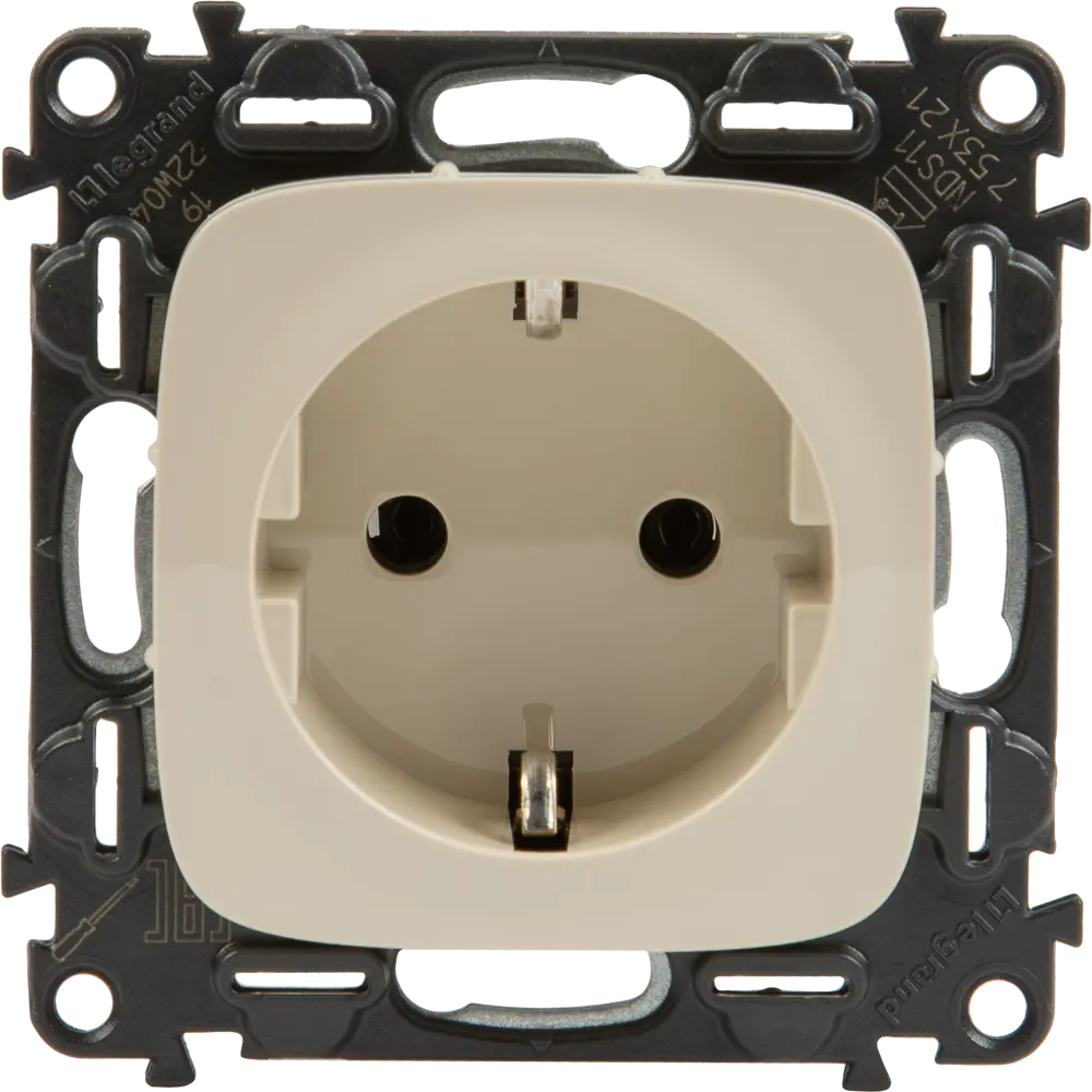 Розетка Legrand Valena Allure 2 контакта с заземлением цвет слоновая кость 82169359 STLM-2061463