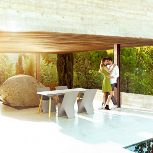 098022 Стол 180 iroko деревянные ножки Vondom Pal