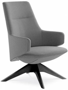 LD Seating Кресло руководителя на козелке из ткани Melody lounge L - br- sys, fw-v